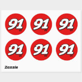 Numéro 91 - Sticker (Feuille)