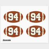 Numéro 94 Sticker pour football (Feuille)