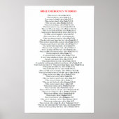 Numéro biblique d'urgence POSTER (Devant)