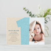 Numéro Bleu Un premier Invitation de fête d'annive (Debout devant)