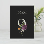 Numéro botanique floral 9, 5x7, Numéro de table no (Debout devant)