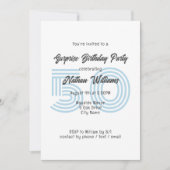 Numéro d'âge Arrière - plan Invitation de fête d'a (Devant)