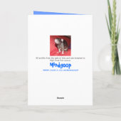 numéro d'année personnalisable Carte d'anniversair (Dos)