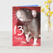 numéro d'année personnalisable Carte d'anniversair (Fleur jaune)