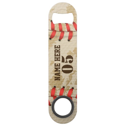 Numéro de base-ball Vintage personnalisé Rétro (Devant)