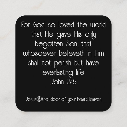 Numéro de carte 6:24-26 (Dos)