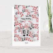 Numéro de carte de poker Dizaines calque carte d'a (Dos)