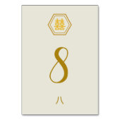 Numéro de carte de table - Bonheur double (Par défaut)