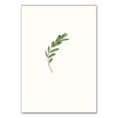 Numéro de carte de table Olive Branch (Dos)