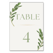 Numéro de carte de table Rameau d'olive (Par défaut)