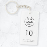 Numéro de chambre | Logo Hospitality Business Mode<br><div class="desc">Un simple modèle d'affaires blanc personnalisé dans un style moderne et minimaliste qui peut être facilement mis à jour avec le logo de votre entreprise, le numéro de chambre et le texte. Le design parfait pour un hôtel, motel, maison d'hôtes, bed and breakfast, accueil ou pour étiquette les clés de...</div>