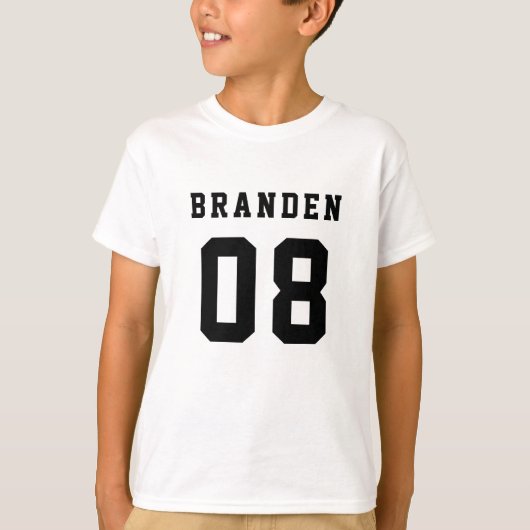 Numéro de garçon TShirt (Devant)