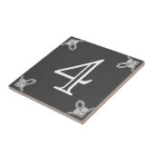 Numéro de la maison - Espagnol blanc sur carreaux (Côté)