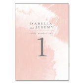 numéro de la table de cérémonie du mariage d'aquar (Dos)