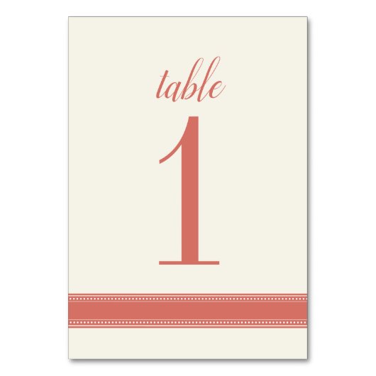 Numéro de la table de corail, signe de la table de (Par défaut)
