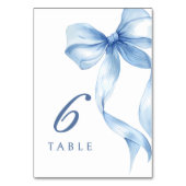 Numéro de la table de Fête des mariées Dusty Blue  (Par défaut)