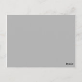 Numéro de la table de fleurs Carte postale (Dos)