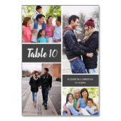 Numéro de la table de Mariage de collection photo  (Dos)