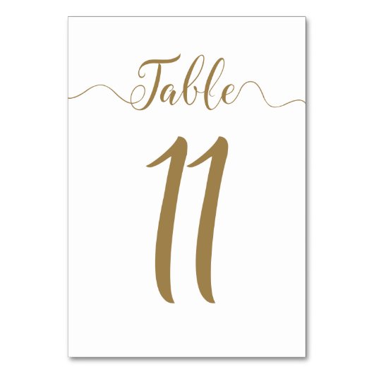 Numéro de la table d'or 11 Mariages Numéro de la t (Par défaut)