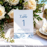 Numéro de la table Mariage Blue Coastal Toile<br><div class="desc">Intemporelle et ventée, cette collection saisit le charme d'une célébration classique de la côte Est. Doté de motifs de toile, de palmiers et de voiliers délicats dans les tons bleu doux, il évoque une élégance côtière raffinée. Parfaite pour les mariages en bord de mer avec une touche traditionnelle ou preppy,...</div>