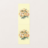 Numéro de la table photo du Mariage des roses jaun (Inside Unfolded)