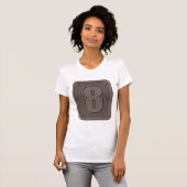 Numéro de métal Huit T-shirt femme (Devant entier)