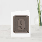 Numéro de métal Neuf Cartes de notes