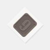Numéro de métal Neuf serviettes en papier (Coin)