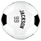 Numéro de nom personnalisé Minimaliste Gris noir (Tourné)