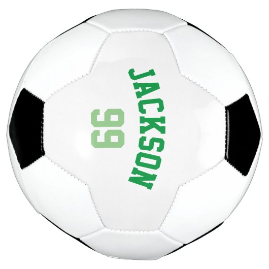 Numéro de nom personnalisé Vert minimal (Tourné)