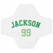 Numéro de nom personnalisé Vert minimal (Plat)