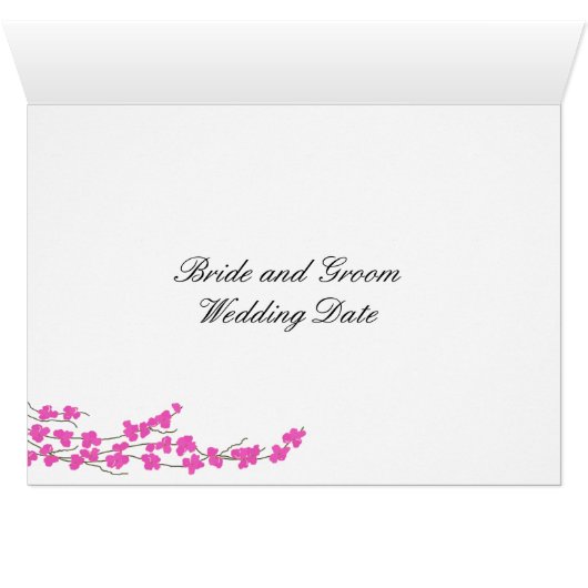 Numéro de siège de la table en fleurs roses et de  (Intérieur Horizontal (Bas))