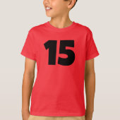 Numéro de sport personnalisé T-shirt (Devant)