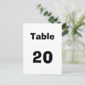 Numéro de Table (Debout devant)