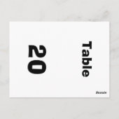 Numéro de Table (Dos)