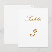 Numéro de table (Devant / Derrière)