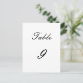 Numéro de table (Debout devant)