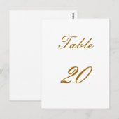 Numéro de table (Devant / Derrière)