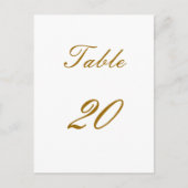 Numéro de table (Devant)