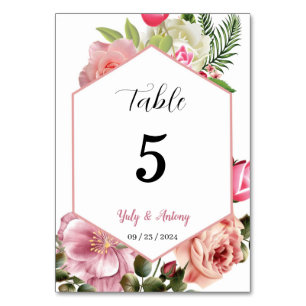 NUMÉRO DE TABLE 