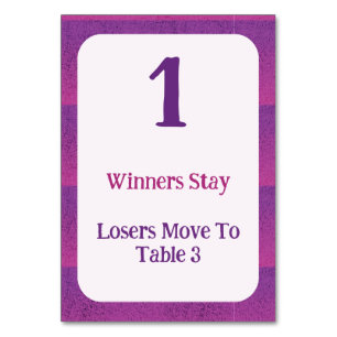 NUMÉRO DE TABLE
