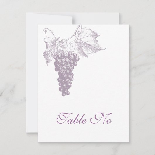 Numéro de table (Devant)