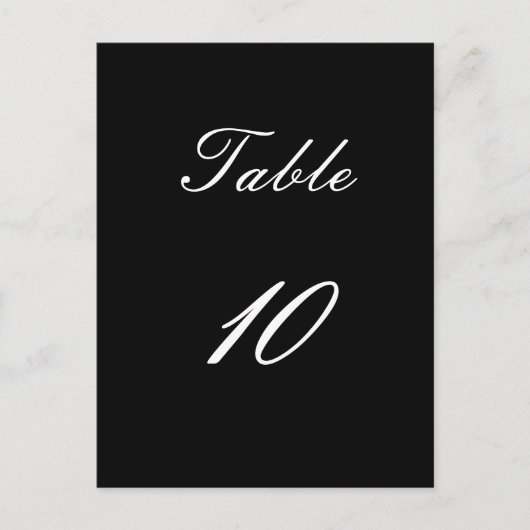 Numéro de table (Devant)