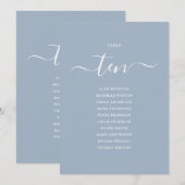 Numéro de table 10 Graphique de placement en écrit (Devant / Derrière)