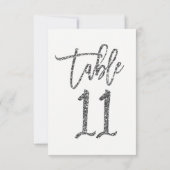 Numéro de table 11 écriture tendance paillettes ar (Dos)