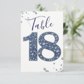 Numéro de table 18 Denim & Diamonds Bling Sparkle (Debout devant)