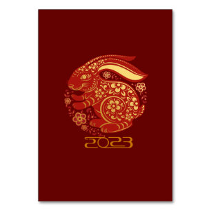 Numéro De Table 2023 Année Du Lapin, Nouvel An Chinois
