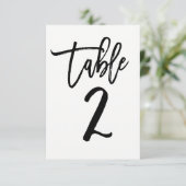 Numéro de table 2 de style moderne tendance de typ (Debout devant)
