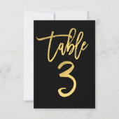 Numéro de table 3 de script moderne avec feuille d (Devant)