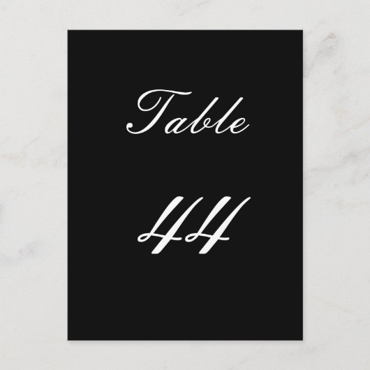 Numéro de table 44 (Devant)